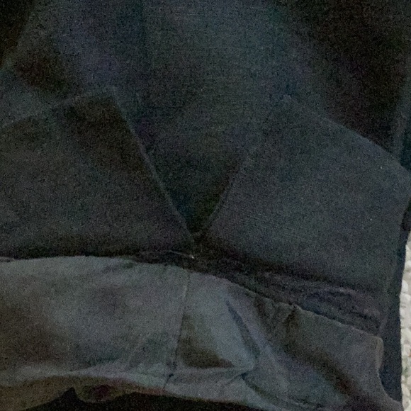 LINEN  Vintage 13” High Waist BLACK  Pants Side Zip Black Sz 8  Annie ALEXANDER - Picture 6 of 14